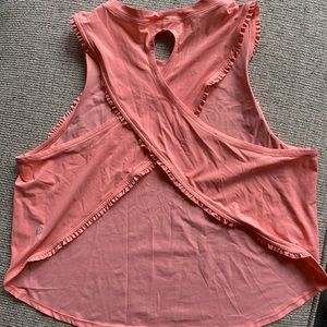 Lululemon Cross-Back Ruffle Crop